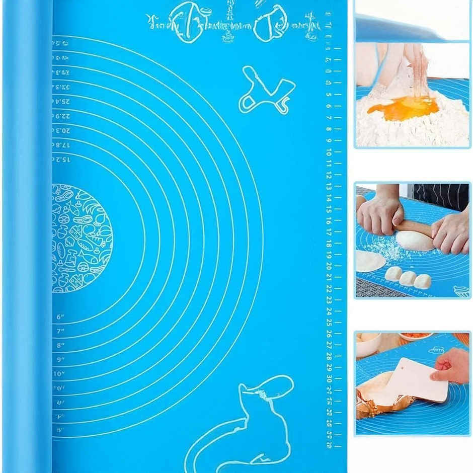 Soham Housewares Silicone Baking Mat | 50 x 40 cm | Non-Stick Reusable