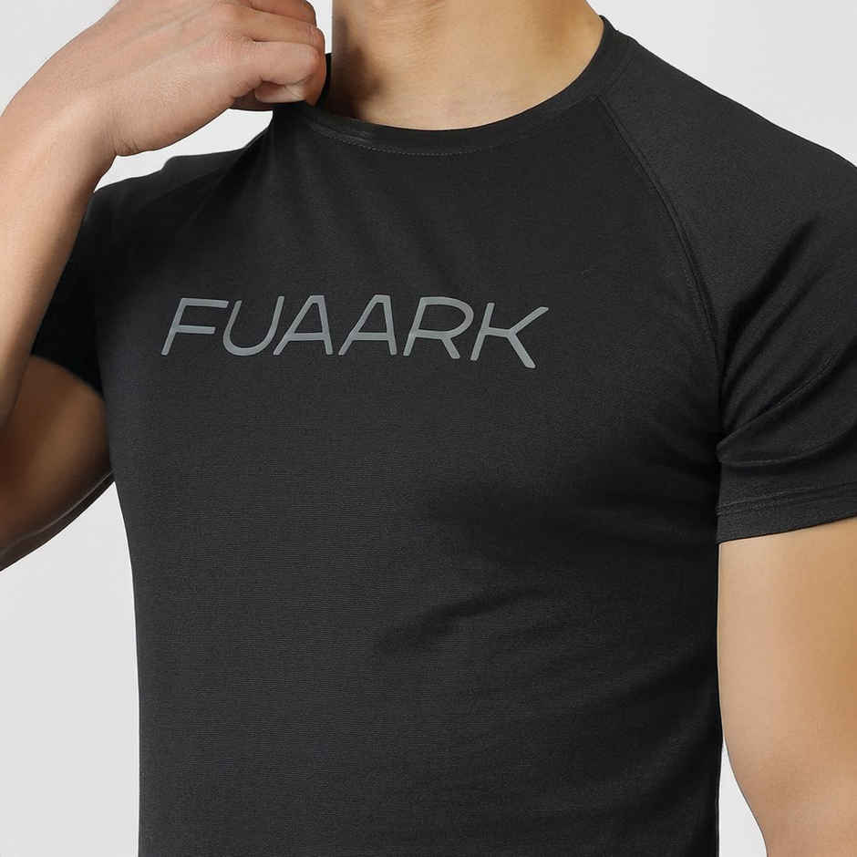 Fuaark Men's Chase Full Sleeve GYM T-shirt | Black - L