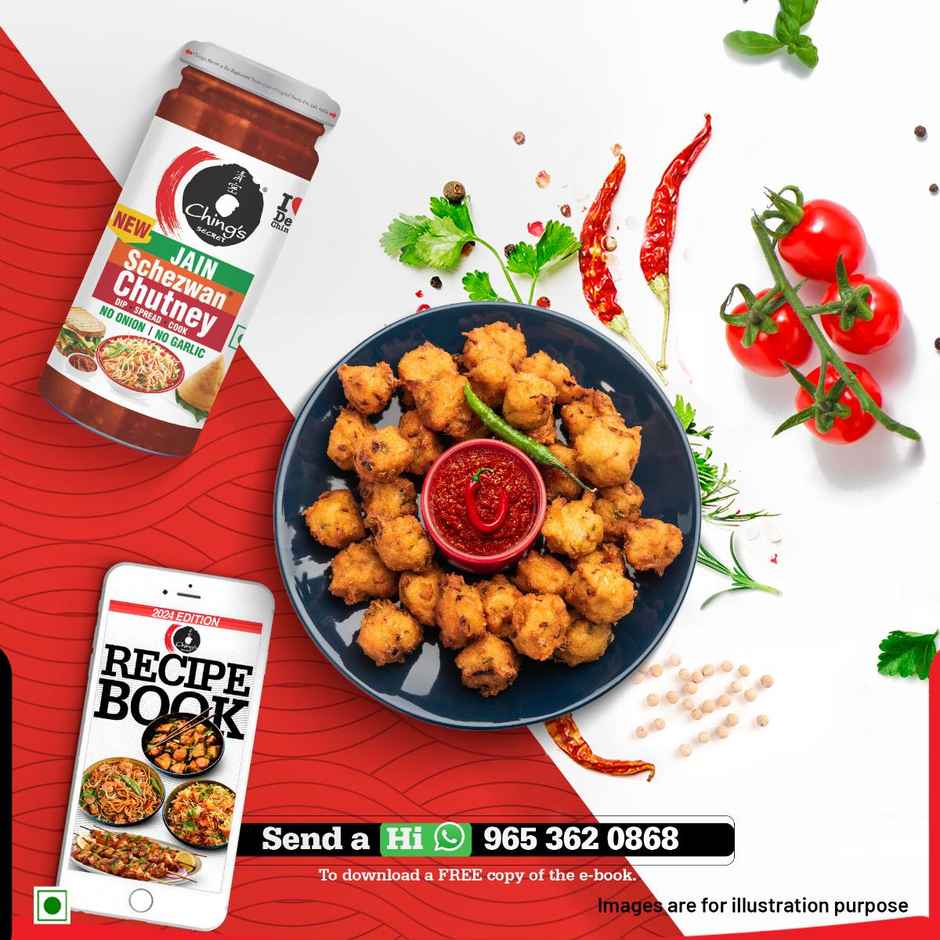 Ching's Secret Jain Schezwan Chutney, No Onion, No Garlic, Ideal for Jain Recipes