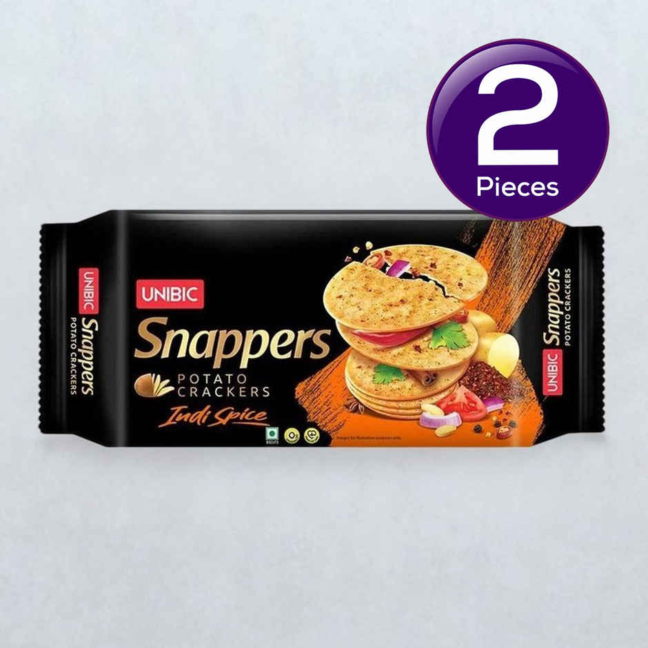 UNIBIC Snapper Indi Spice Flavoured Crackers | Cholesterol-Free And Trans Fat-Free Combo