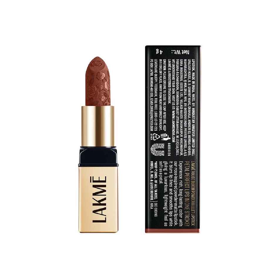 Lakme Rouge Bloom Powder Matte Bullet Cocoa Carnation 204