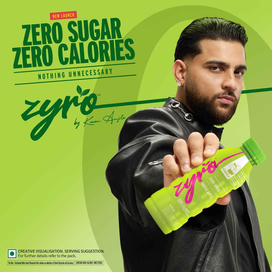 Zyro by Karan Aujla Hydration Drink | Zero Sugar | Green Apple