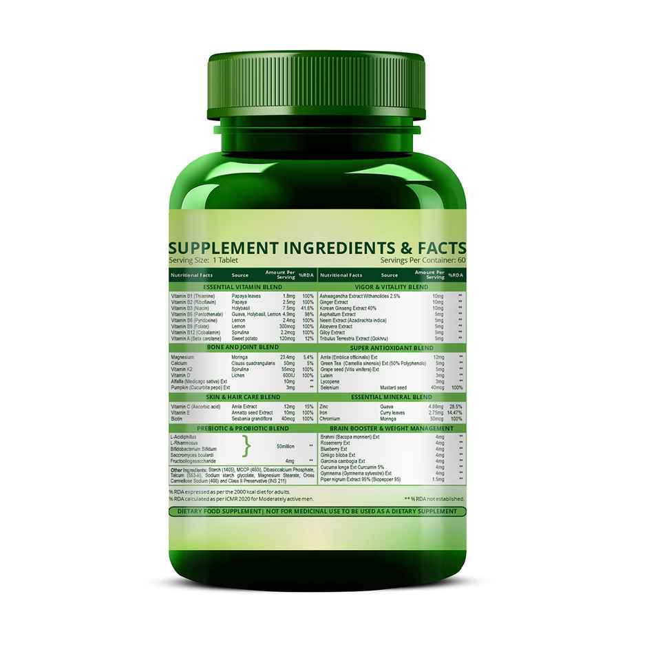 Himalayan Organics Multivitamin With Probiotics 60 VEG Tablets