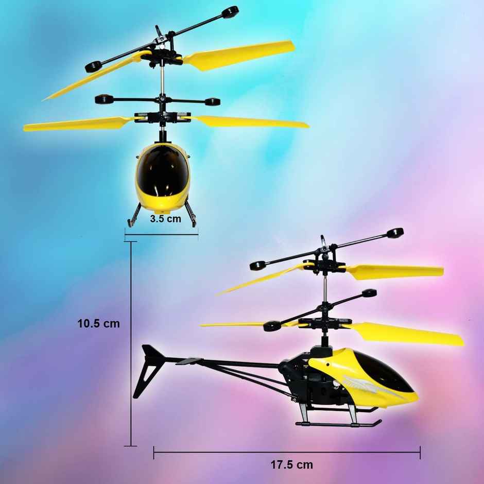 Toyshine 2 Channel RC Helicopter with Hand Sensor and USB Charging - Assorted