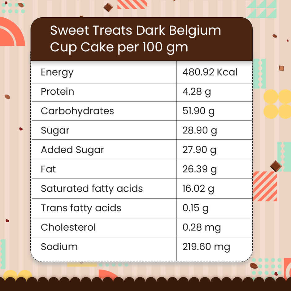 Lavian Exotique Sweet Treats Dark Belgian Cup Cake