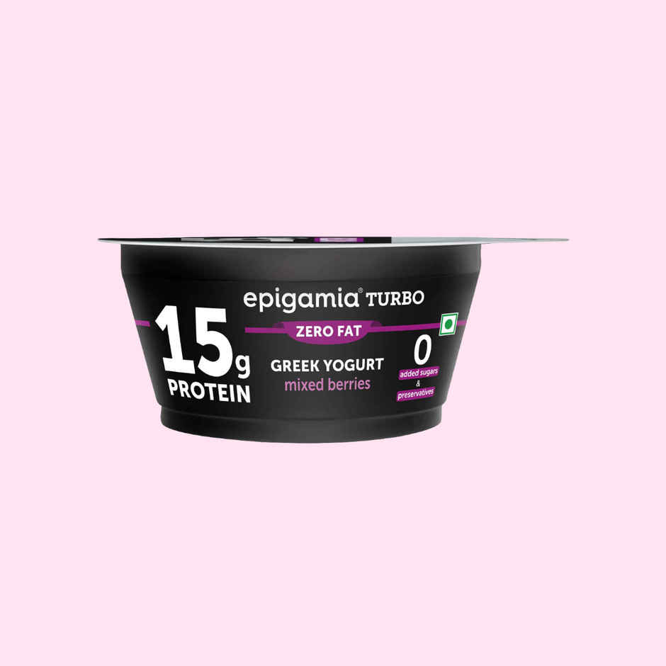 Epigamia 15 G Protein Turbo Yogurt, Mixed Berries