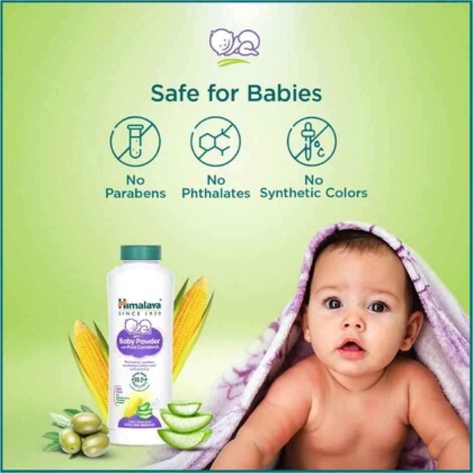 Himalaya Pure Cornstarch Baby Powder Keeps Baby'S Skin