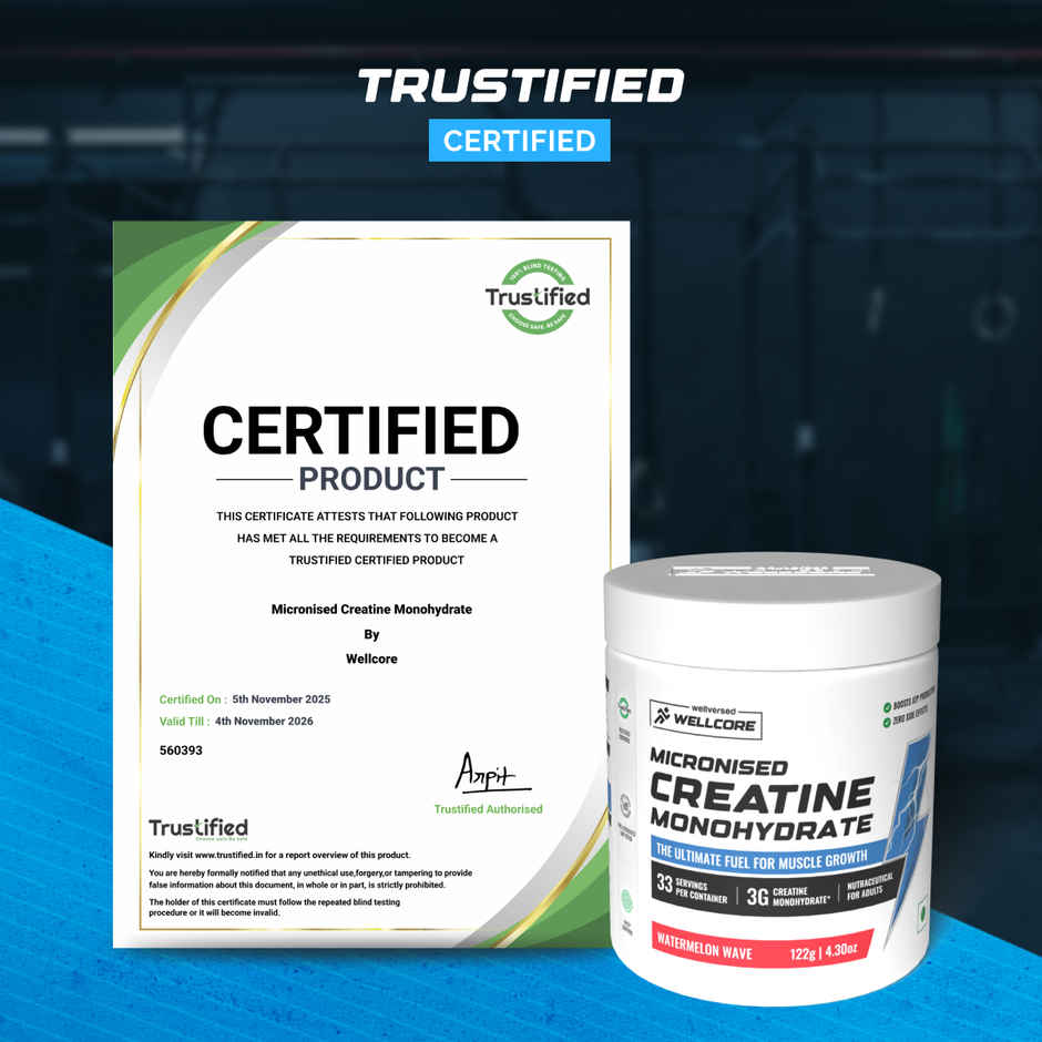 Wellcore Micronised Watermelon Wave Creatine Monohydrate | 33 servings