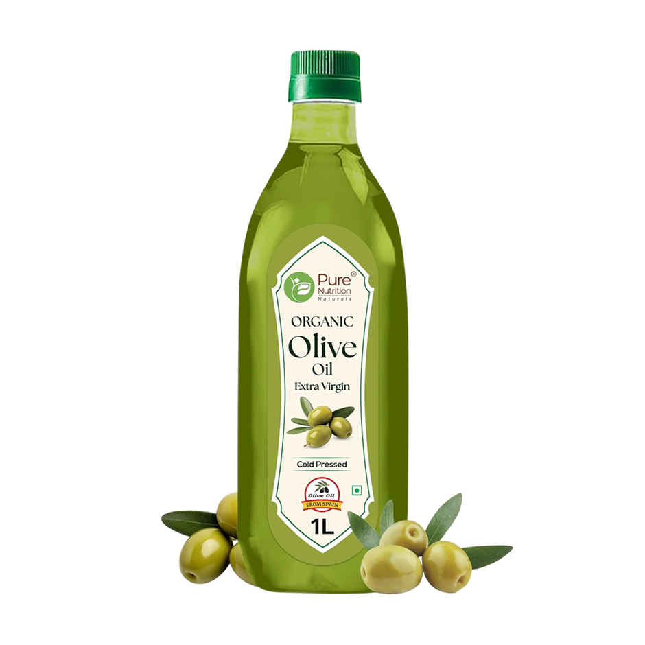 Pure Nutrition Extra Virgin Olive Oil | Cold Pressed, Organic, Multipurpose Cooking Oil