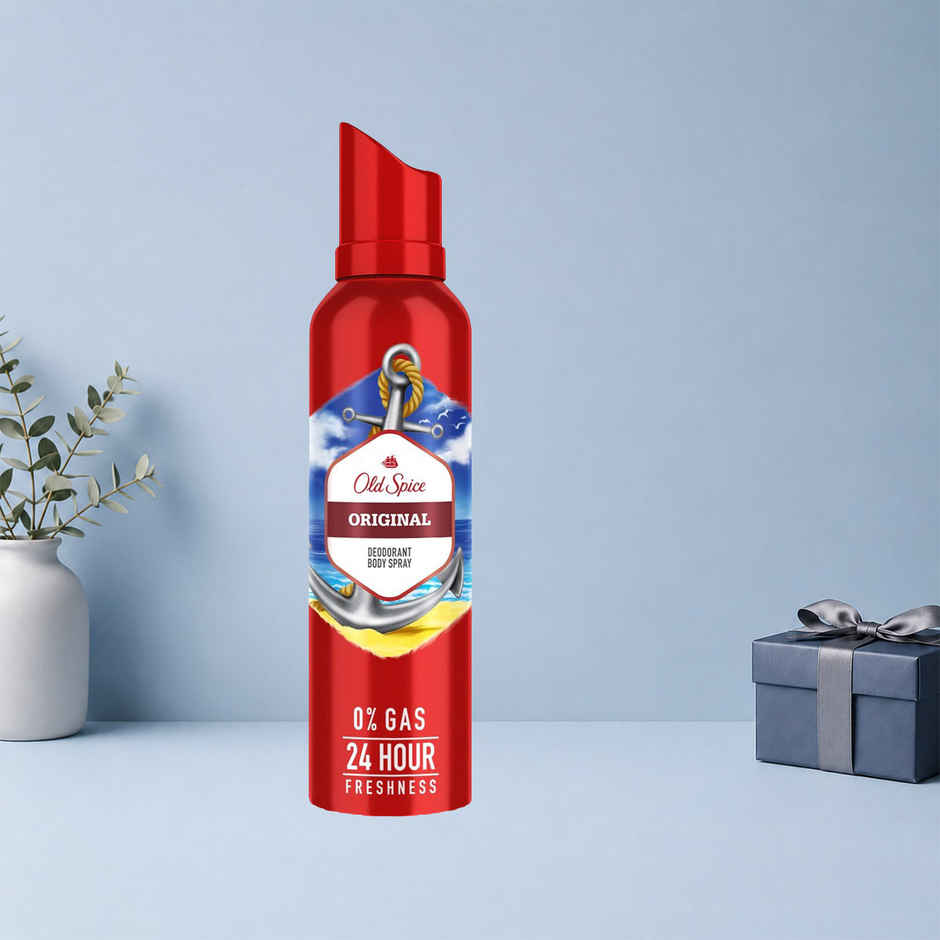 Old Spice Original No Gas 24 Hour Long Lasting Freshness Deodorant Perfume Body Spray For Men