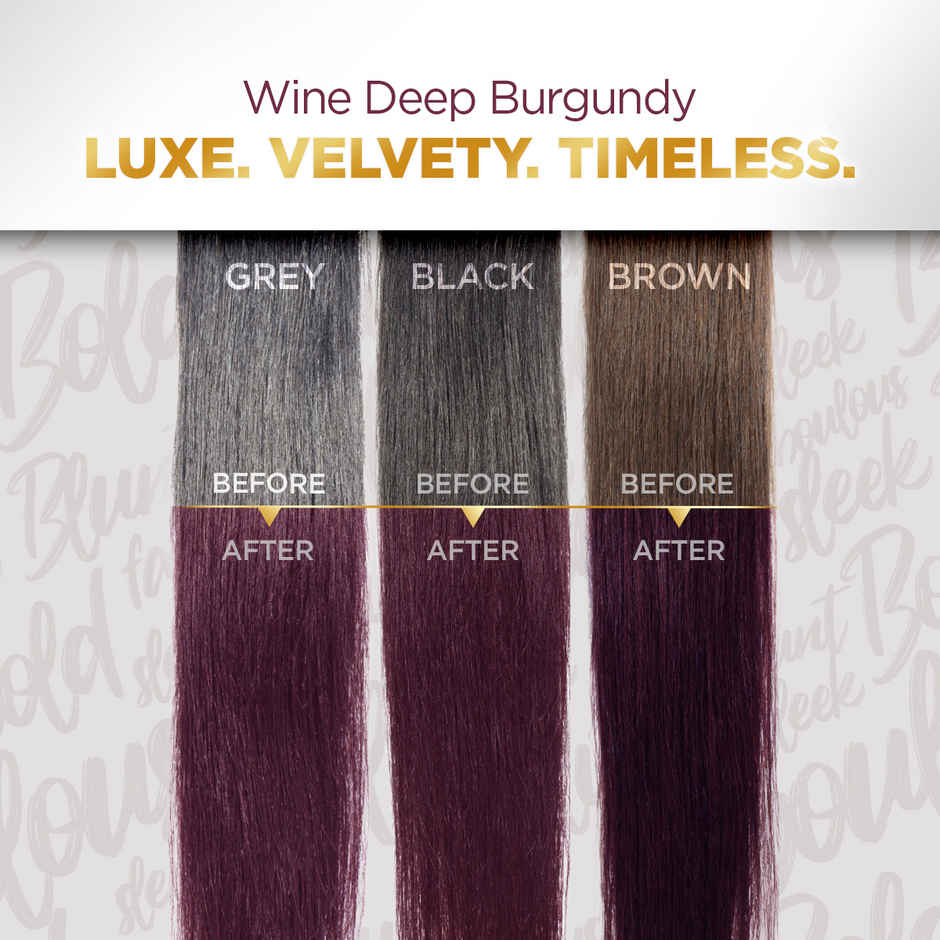 Bblunt Salon Secret High Shine Conditioning Hair Colour | Wine Deep Burgundy