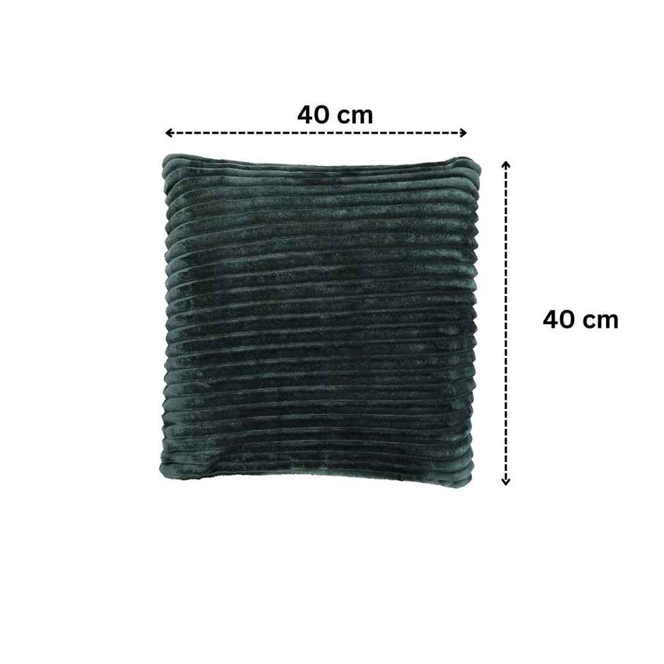 Status Ribbed Memory Foam Cushion 40 x 40 Cm - Green