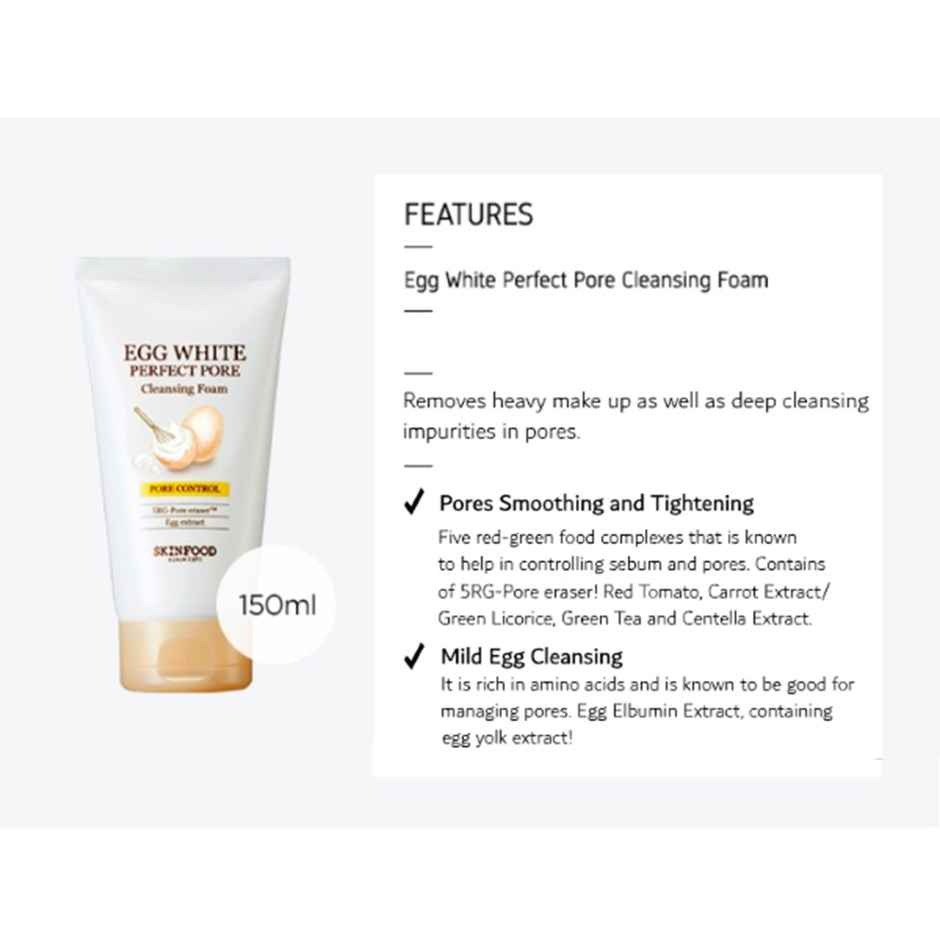 Skinfood Egg White Perfect Pore Cleansing Foam