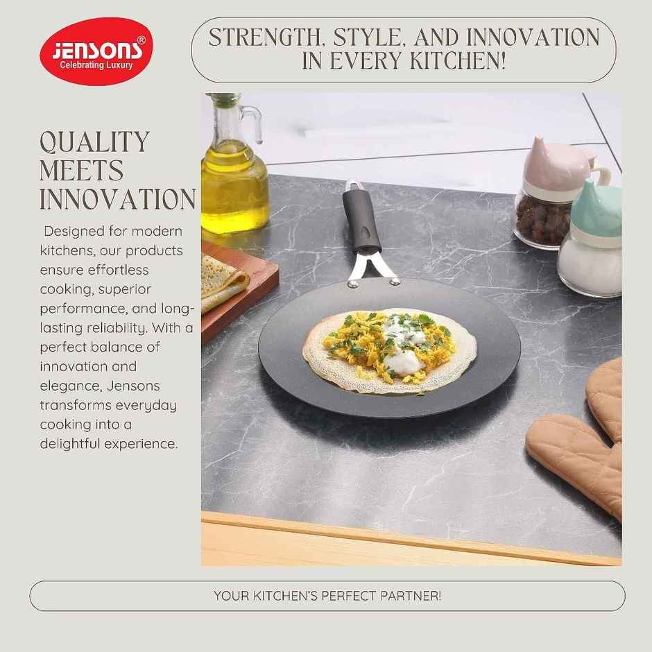 Jensons Pro Wellness Concave Tawa 25 cm Induction Compatible