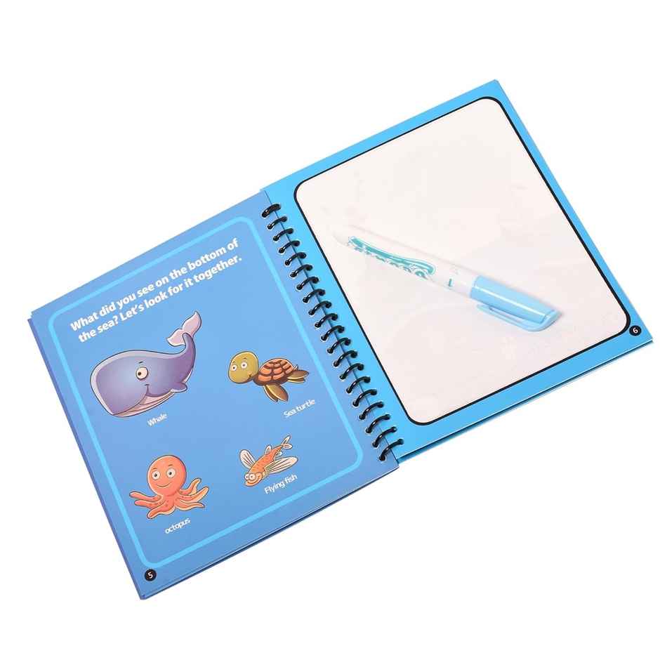 Chrome Magic Water Book Draw | Reusable Coloring Book For Children | Non-Toxic - Multicolor