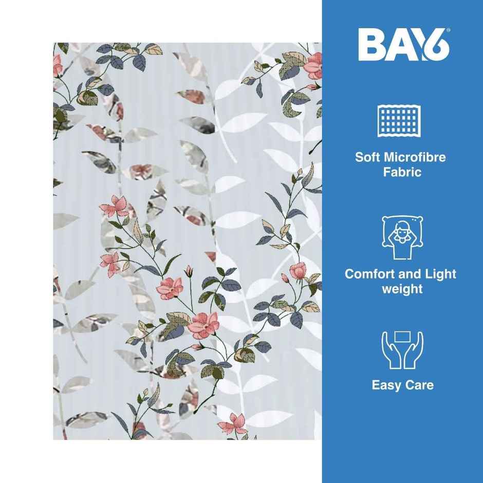 BAY6 Microfibre Floral Print Bed in Bag Set