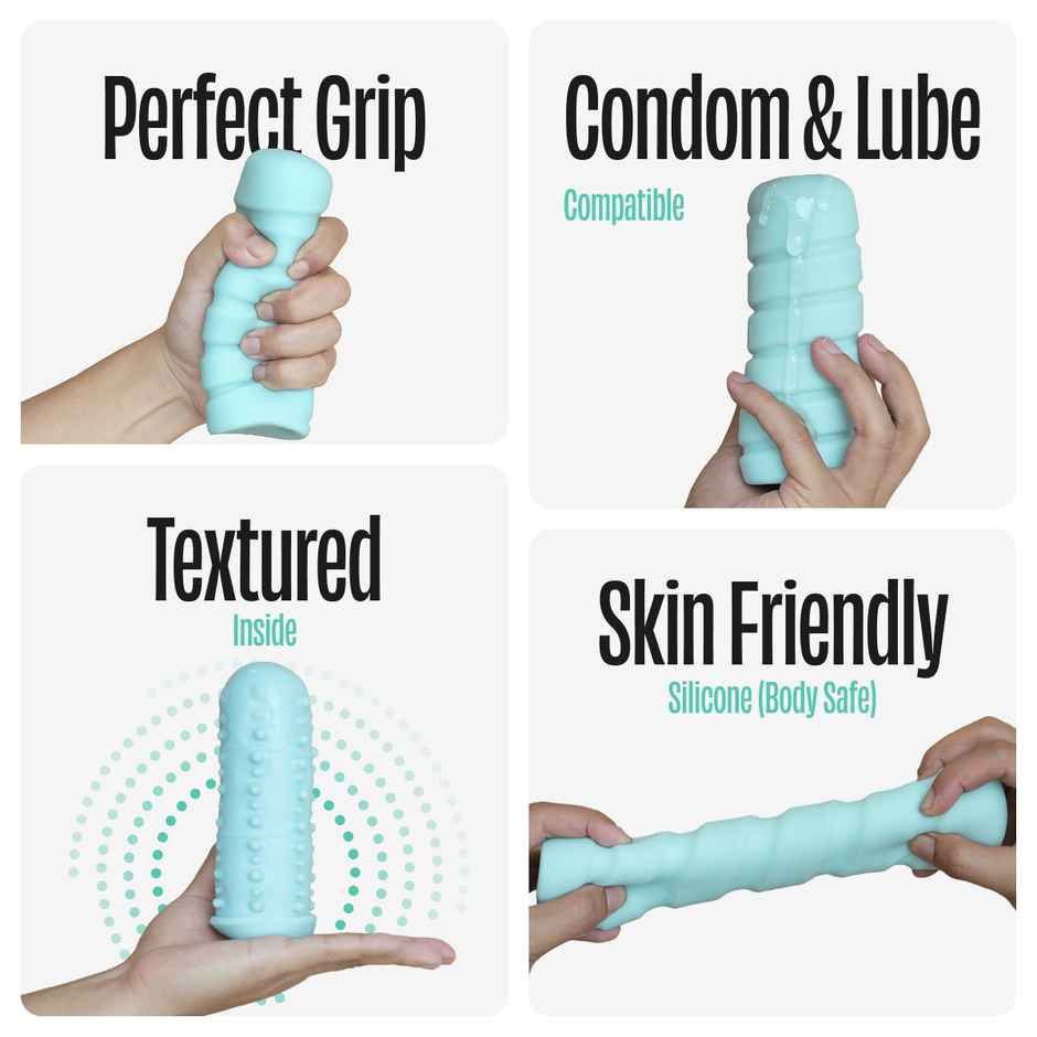 Bold Care Jack of All Trades Personal Stroker for Men | Soft, Ribbed & Textured Design
