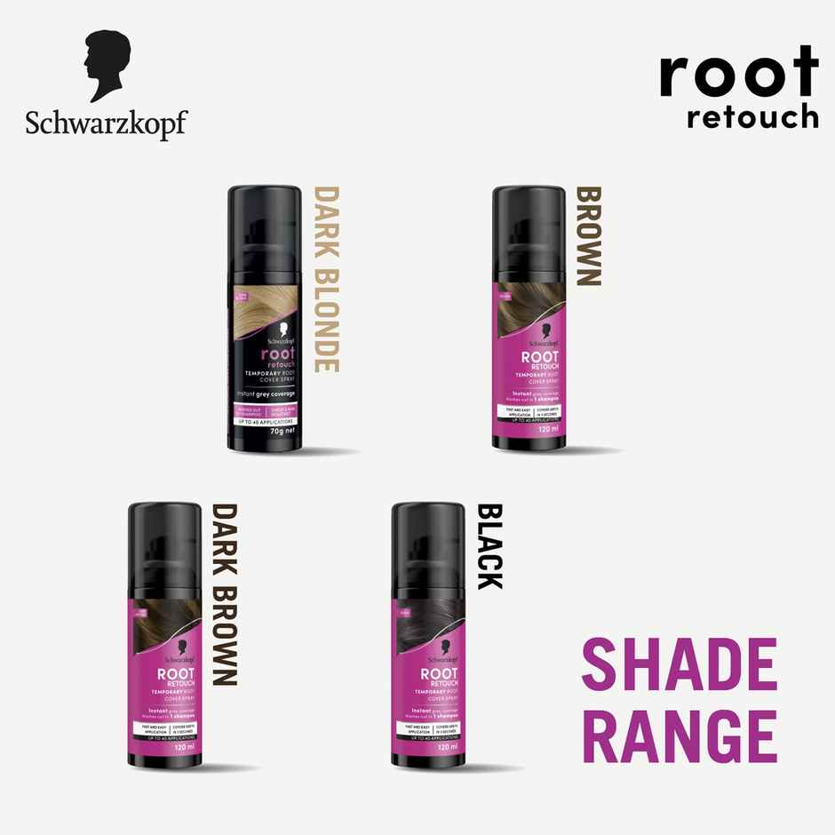 Schwarzkopf Root Retouch Temporary Root Cover Spray Hair Colour - Brown