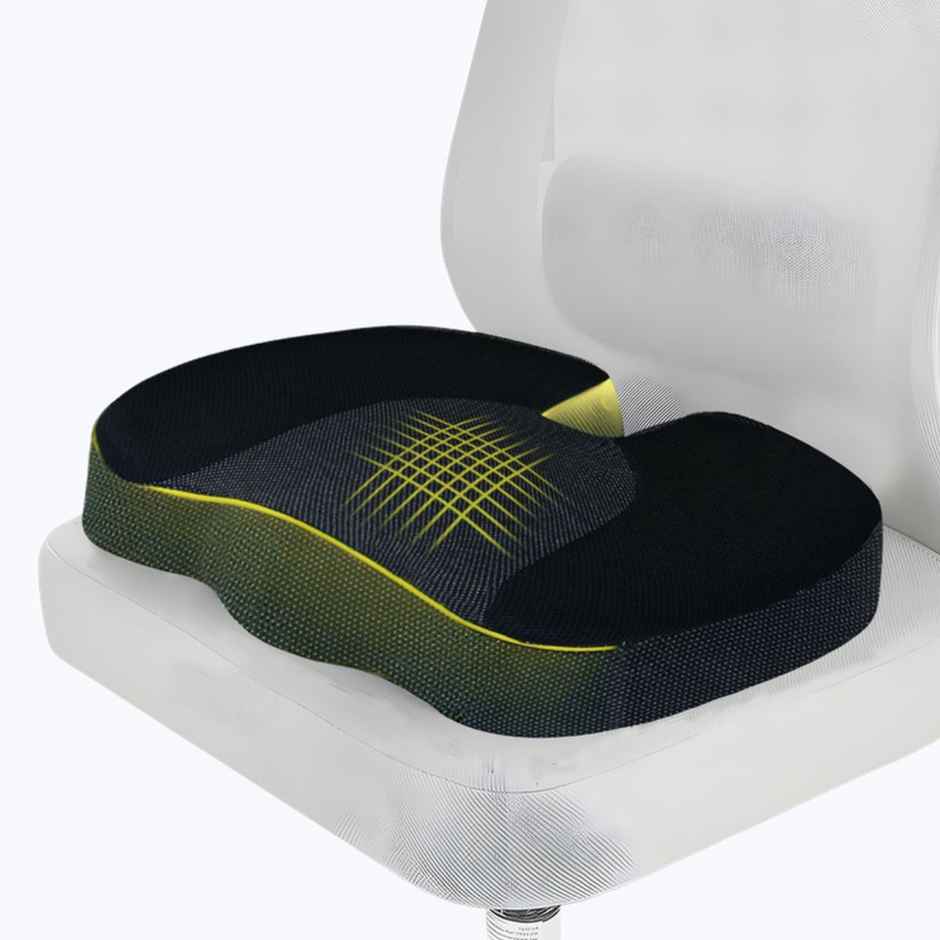Trajectory Memory Foam Coccyx Seat Cushion For Tailbone Pain | Office Chair & Car Seat Pillow