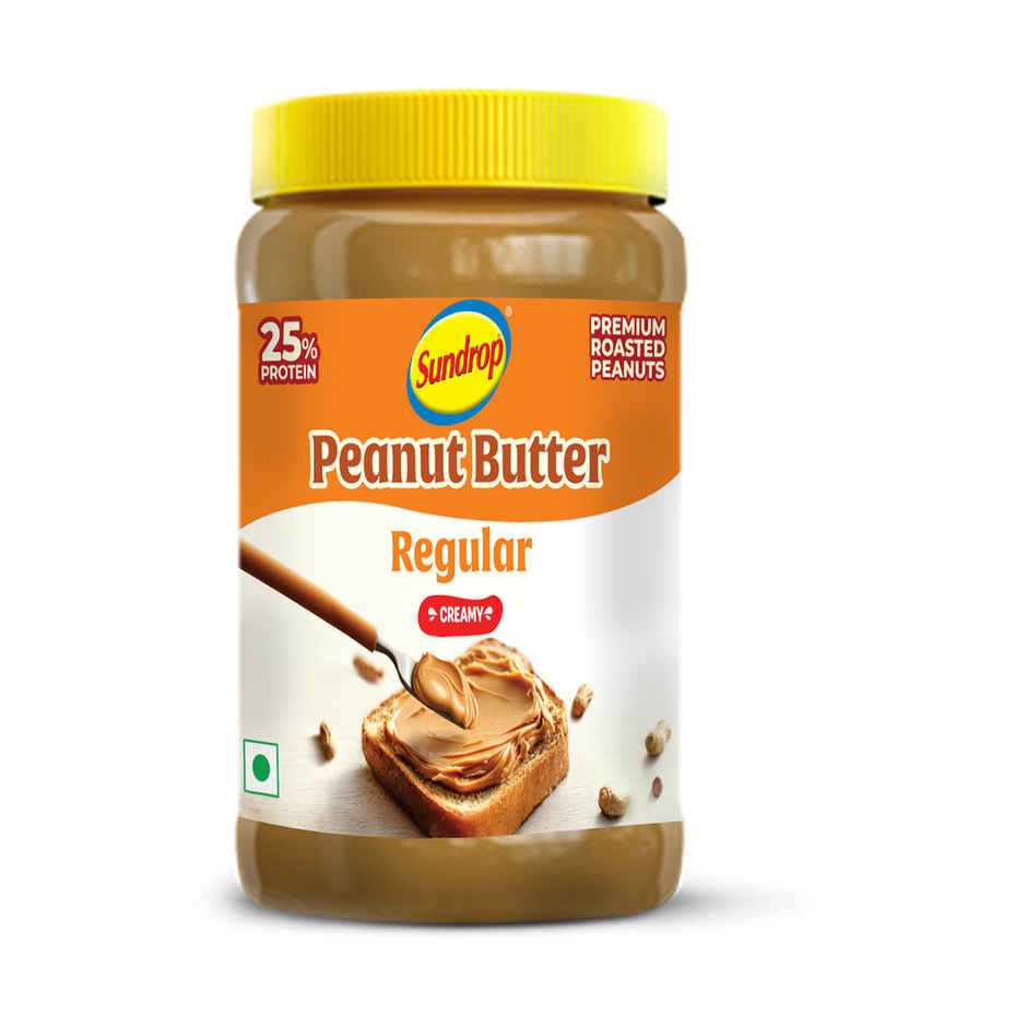 Sundrop Peanut Butter | Creamy | With 25% Protein |Premium Roasted Peanuts | No Preservatives