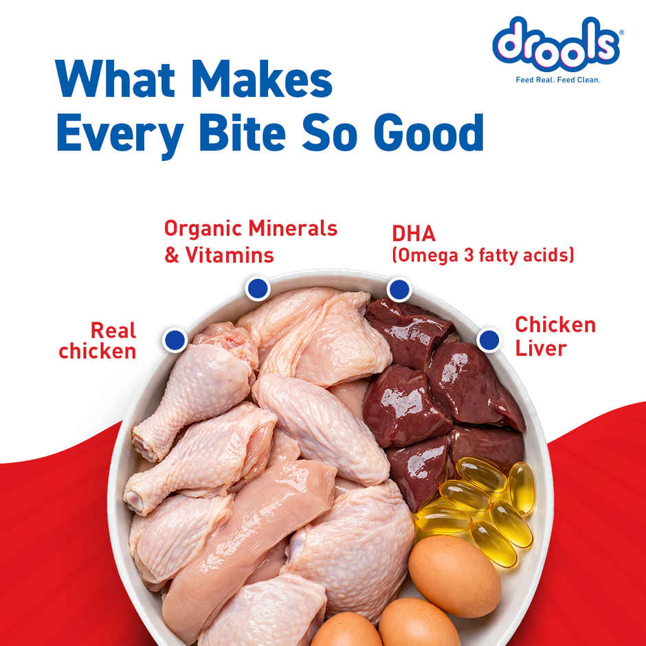 Drools Puppy Wet Dog Food - Real Chicken & Liver Chunks in Gravy