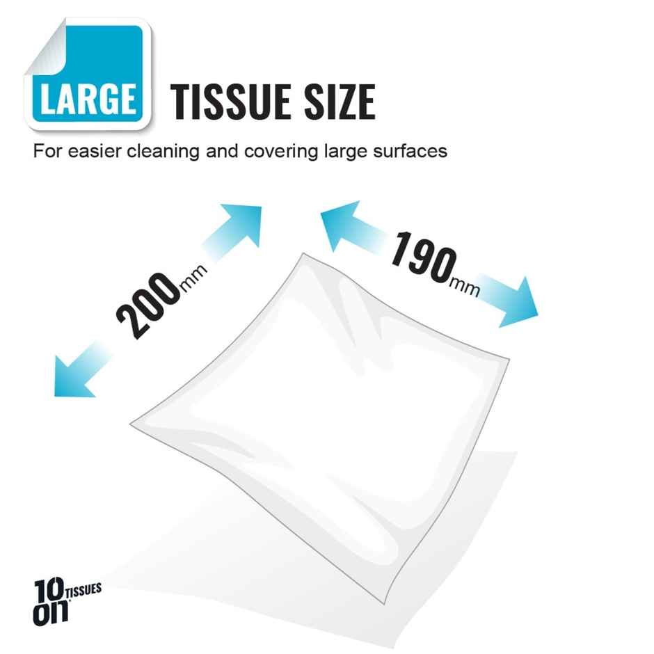 10'ON 2 Ply Extra Soft Face Tissue | Soft & Gentle