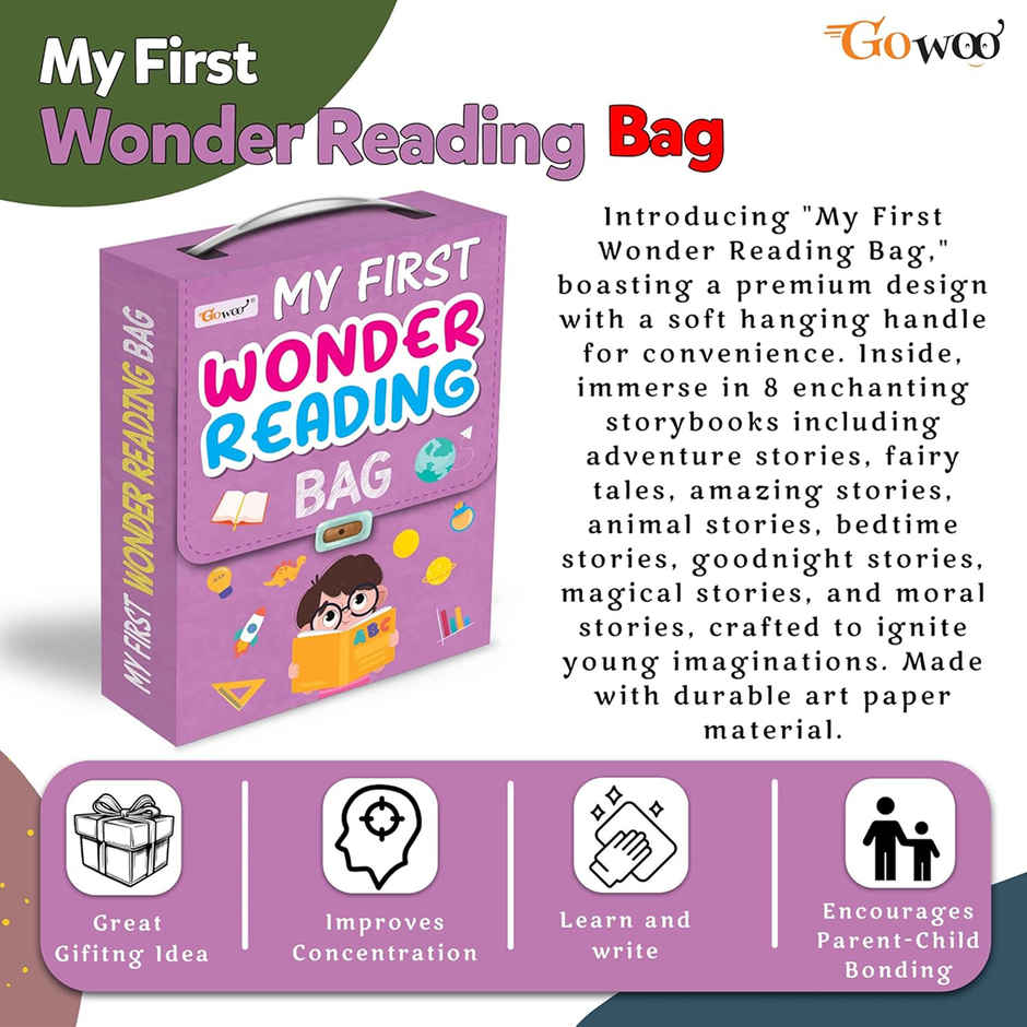 My First Wonder Reading Bag - Early Learning Reading Book | My First Learning Book Set of 8 Book