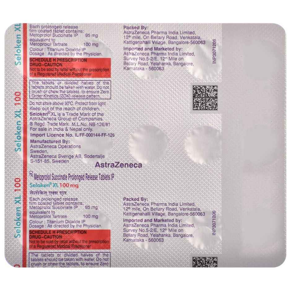 Seloken XL 100mg Tablet PR