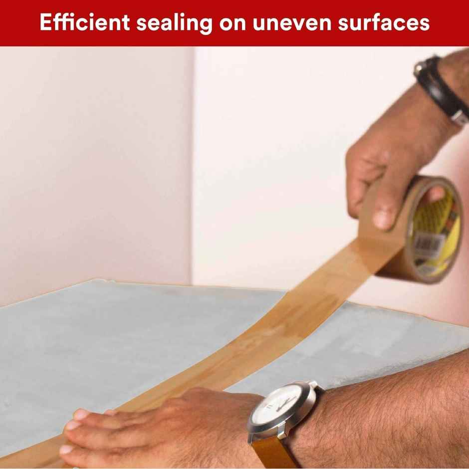 Scotch BOPP Packaging Tape - Polypropylene Tan Tape | 5 cm x 50 m Combo