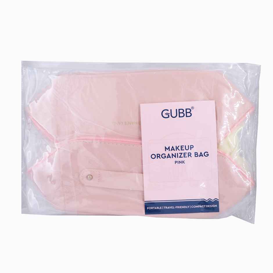GUBB Multifunctional Organizer Makeup Travel Bag | Pink