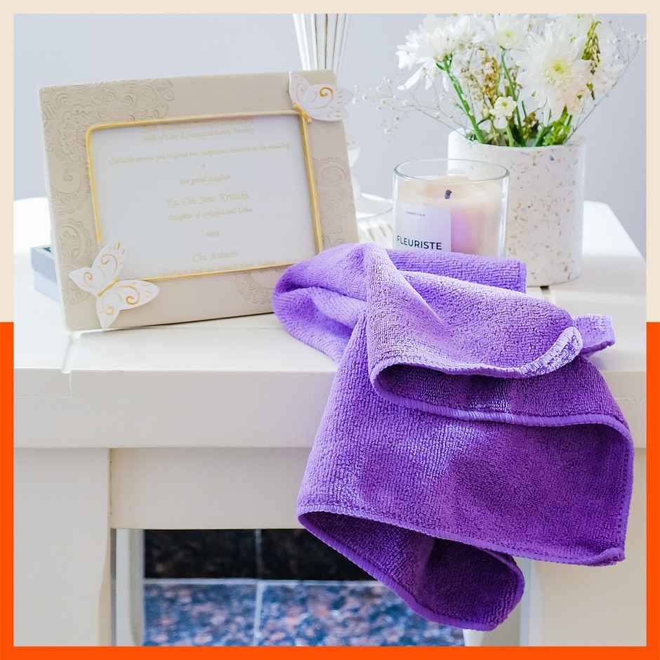 Bathla Micro Fiber Cleaning Cloth - Pack of 2 | Multipurpose | Assorted