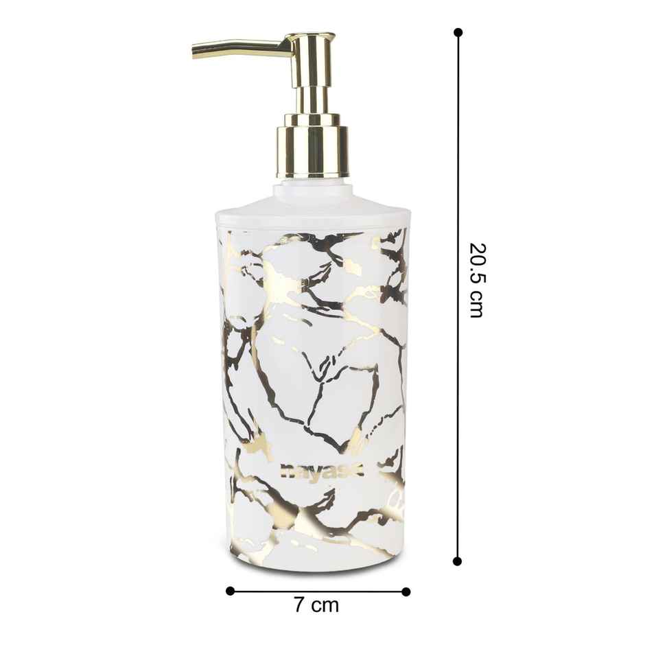 Nayasa Stylo Plastic Soap Dispenser for Kitchen & Bathroom | Gold