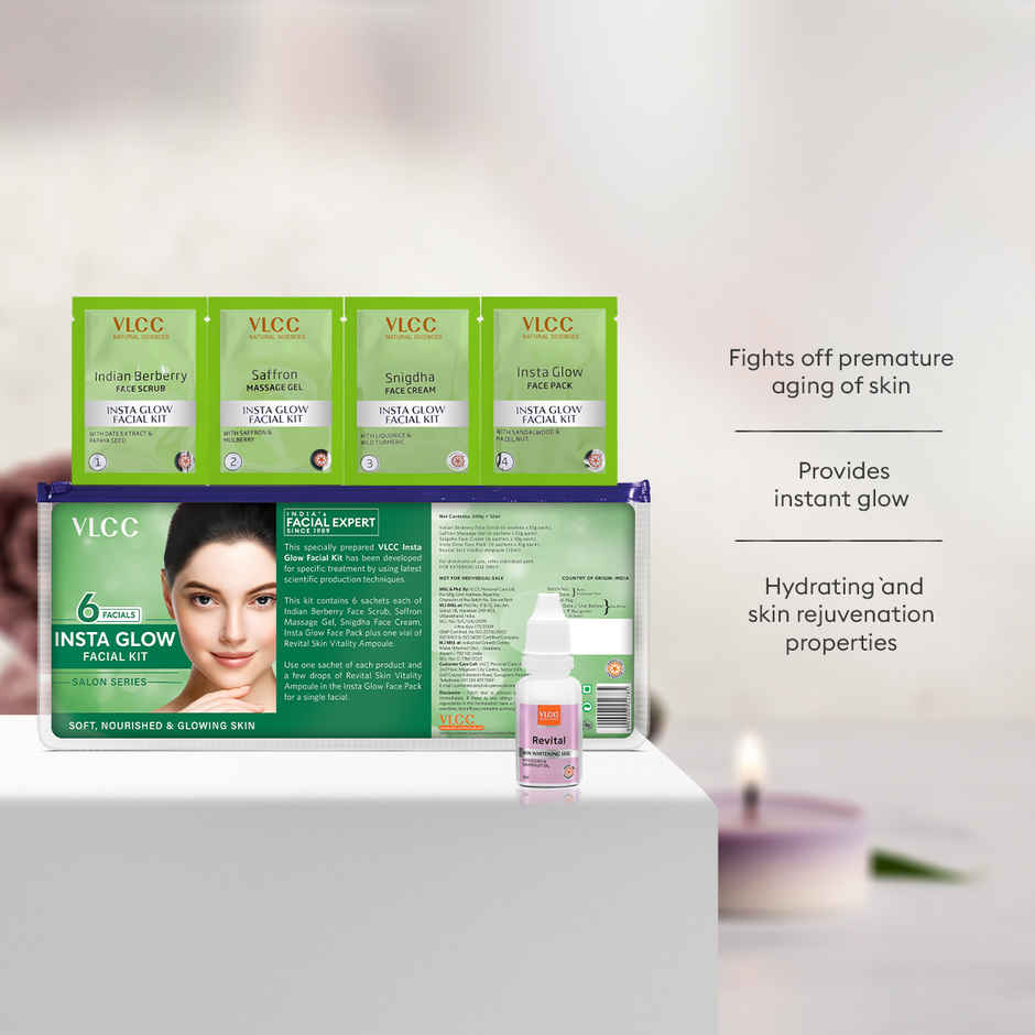 VLCC Salon Series Insta Glow Facial Kit ( 6 Facials )