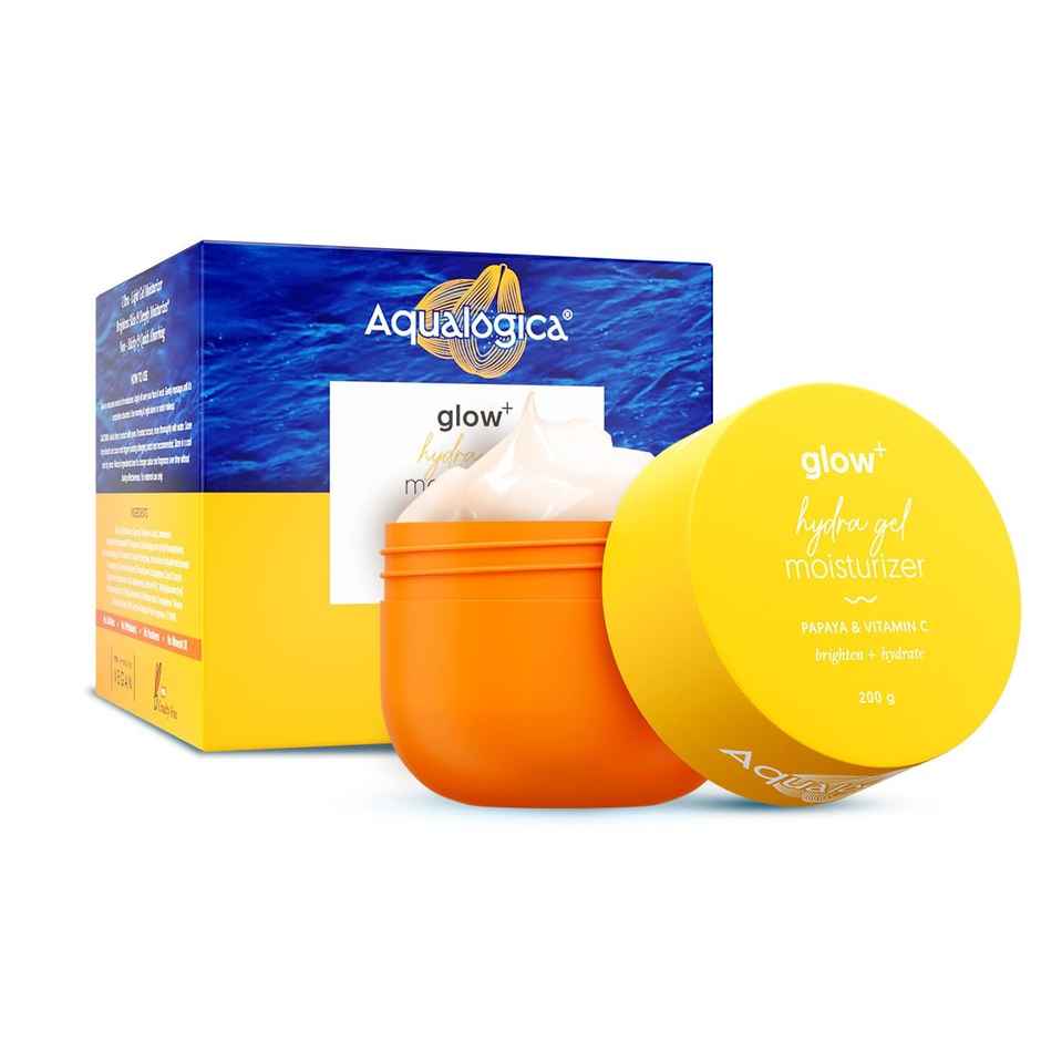 Aqualogica Glow+ Hydra Gel Moisturizer With Papaya & Vitamin C For 24 Hour Intense Hydration | Tested On GenZ