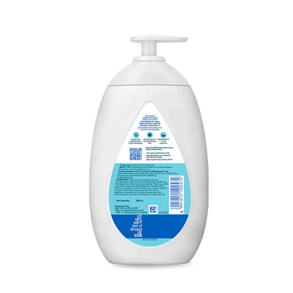 Johnsons Baby Nourishing Milk & Rice Lotion