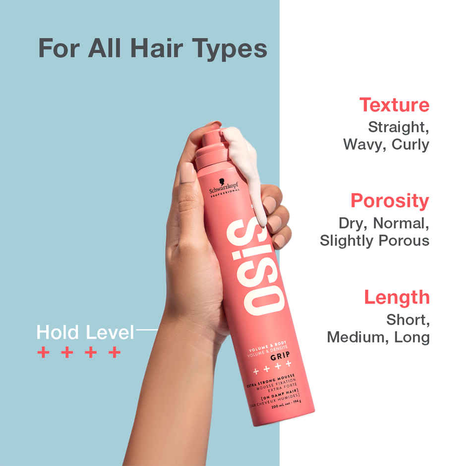 Schwarzkopf Professional OSiS+ Grip Extra Strong Hair Styling Mousse