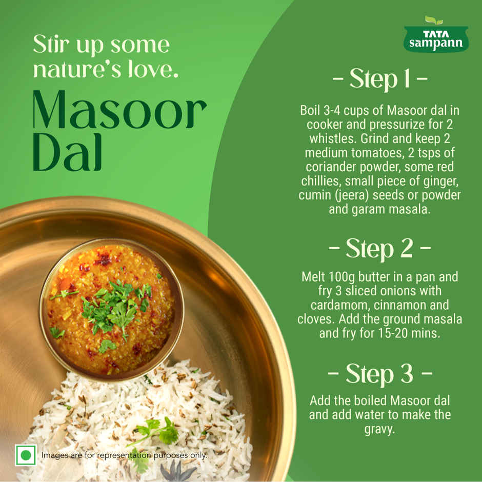 Tata Sampann Unpolished Split Masoor Dal