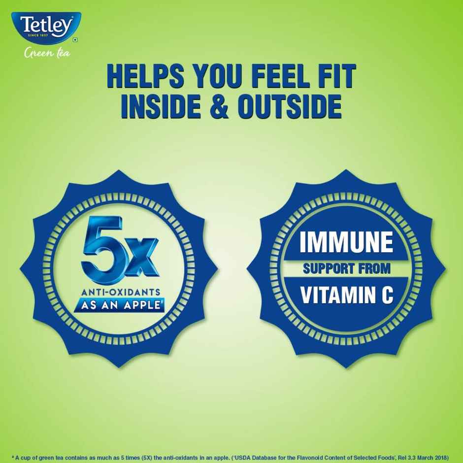 Tetley Ginger, Mint, And Lemon Green Tea