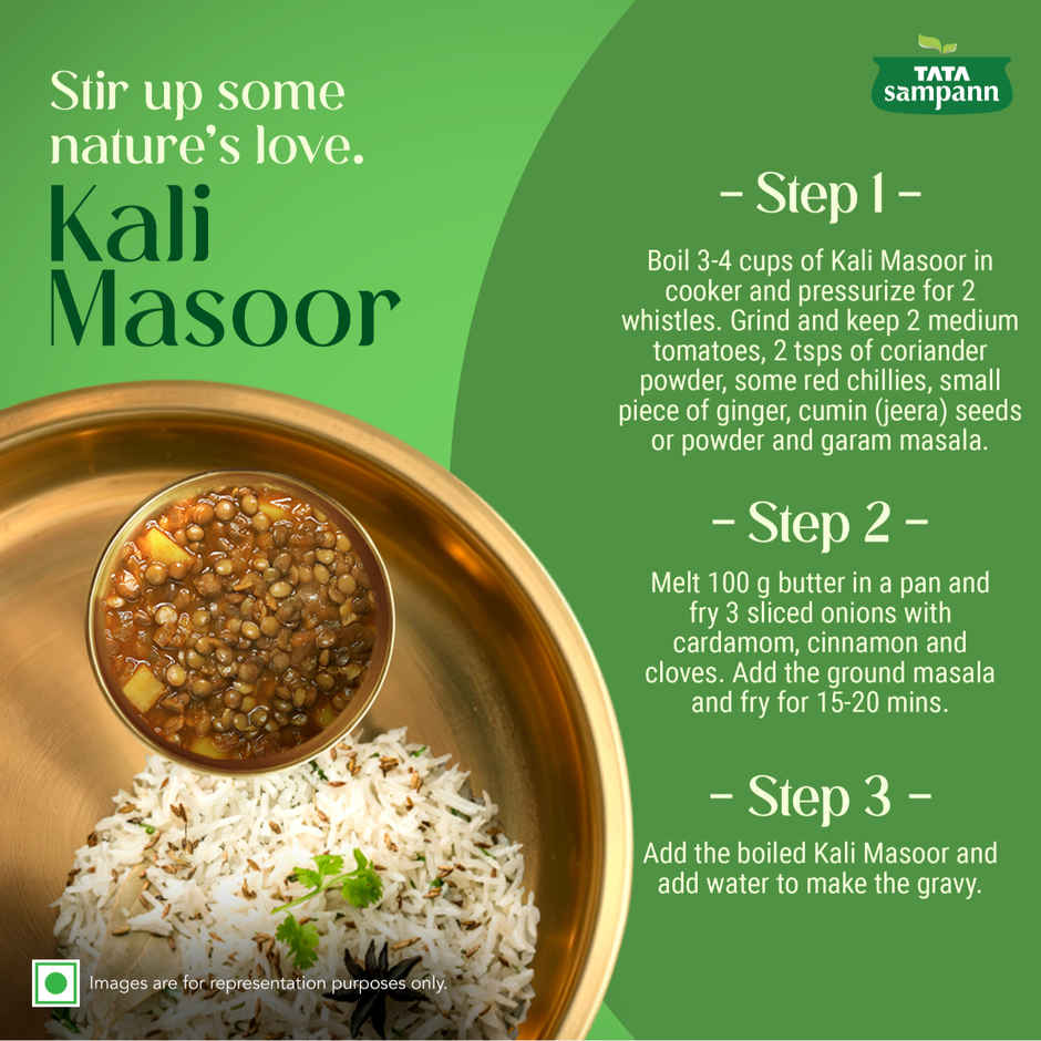 Tata Sampann Unpolished Kali Masoor Dal