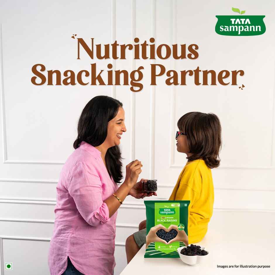 Tata Sampann Absolutely Pure | Seedless Black Raisins
