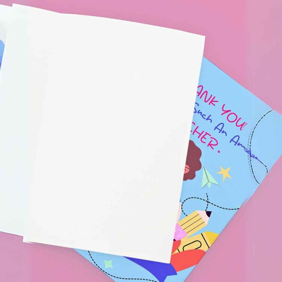 Thank You Teacher Card | Teachers Day Special | Mad Over Prints