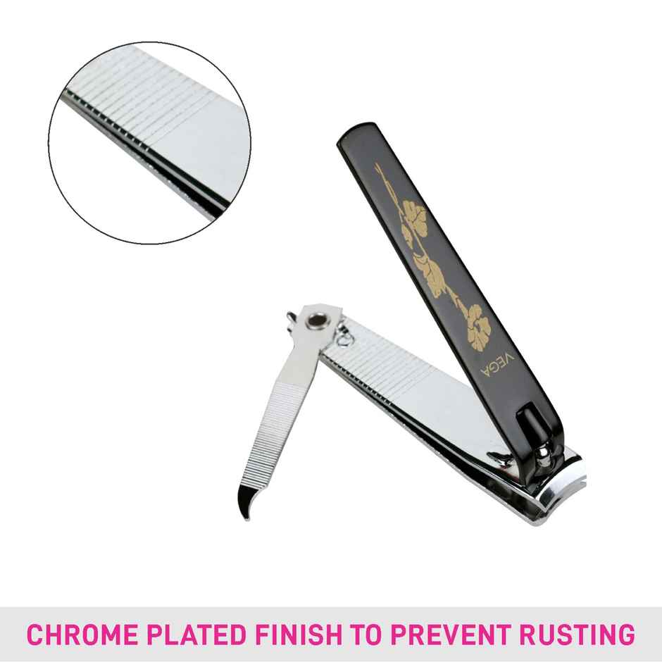 VEGA Large Nail Clipper With Curved Blades For Manicure & Pedicure (Pack Of 10) | LNCB-03