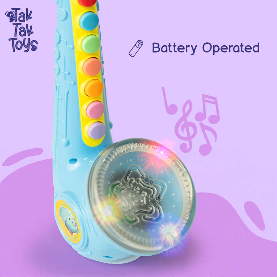 Tak Tak Toys Tiny Tunes Saxophone Toy Musical Instrument Toy for Kids|Creative Development toy