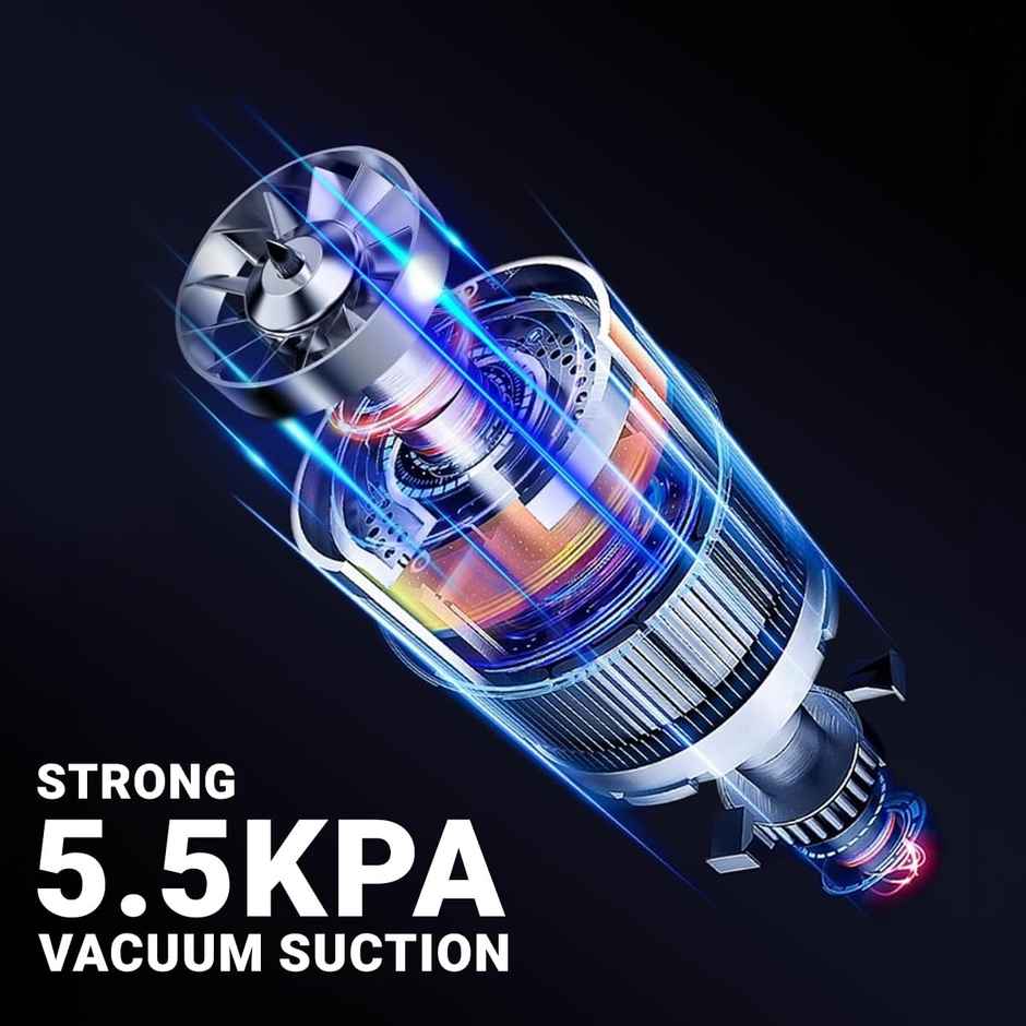 Inalsa CarWork CL 25W Cordless Vacuum Cleaner | Wet & Dry | HEPA | USB Rechargeable, Black