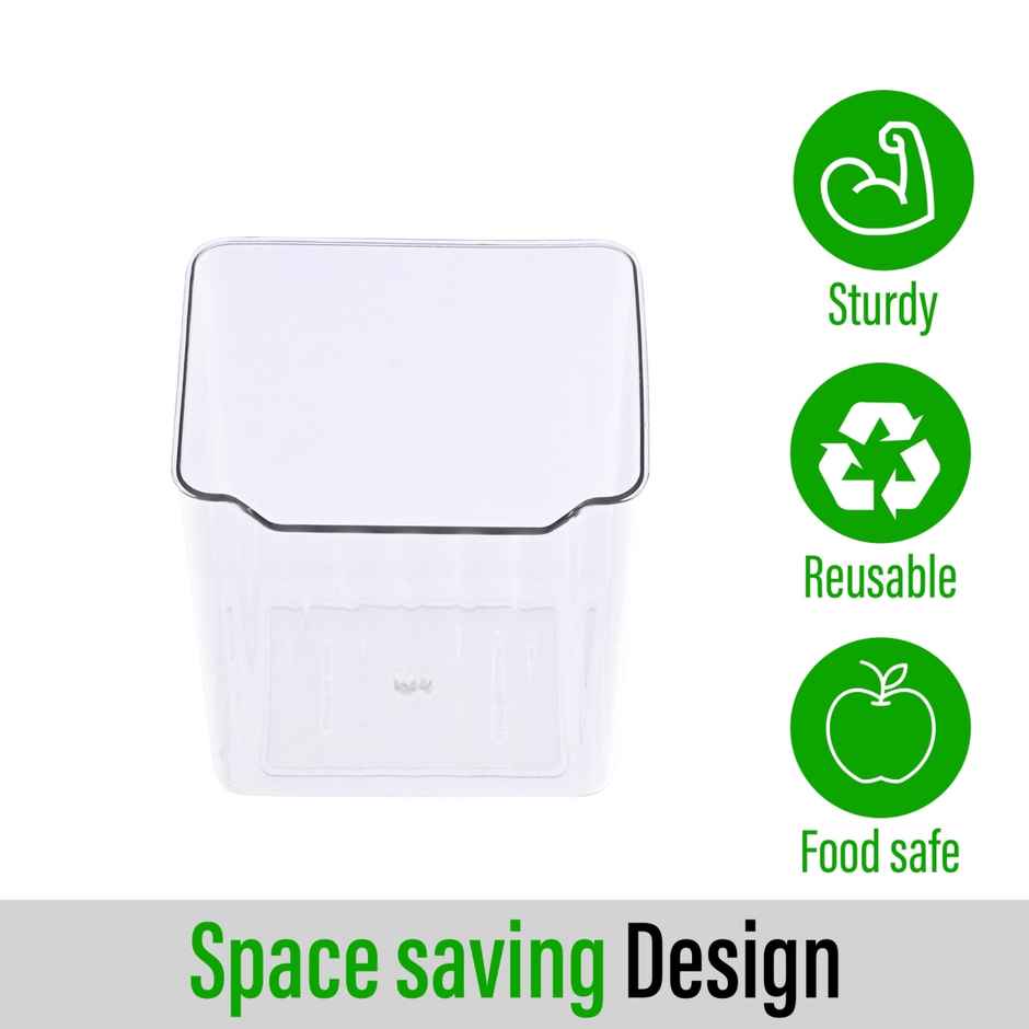 Kuber Industries 6 Piece Fridge Organizers Set | Vegetable & Coriander Storage | Transparent