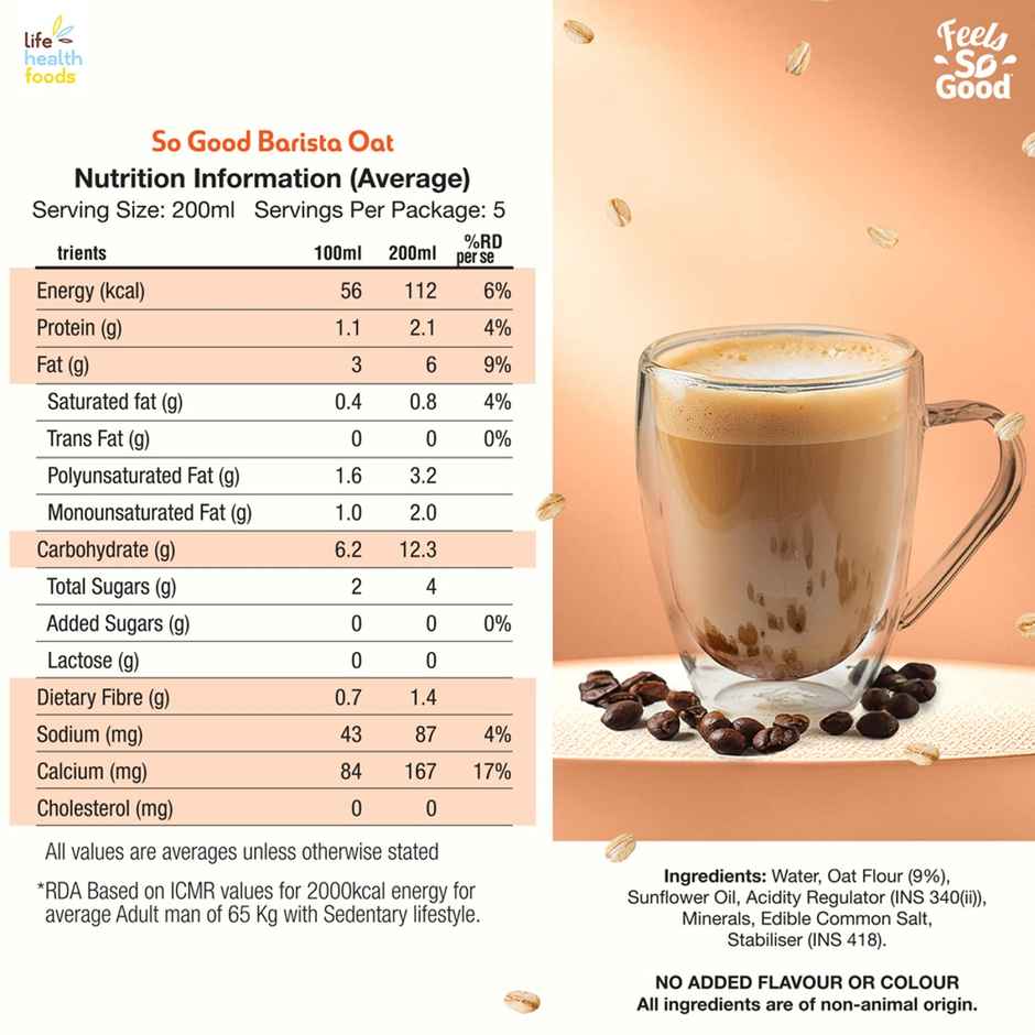 So Good Barista Oat Beverage