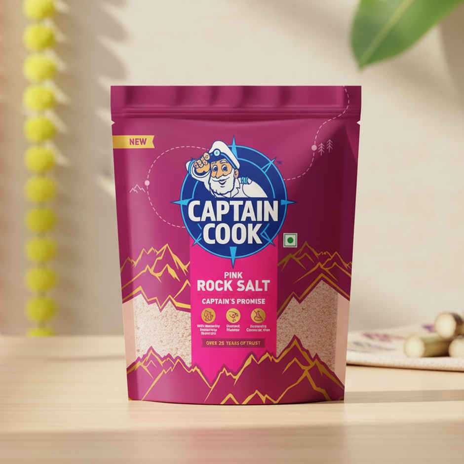 Captain Cook Pink Rock Salt | Premium Iodised Sendha Namak | Himalayan Pink Salt