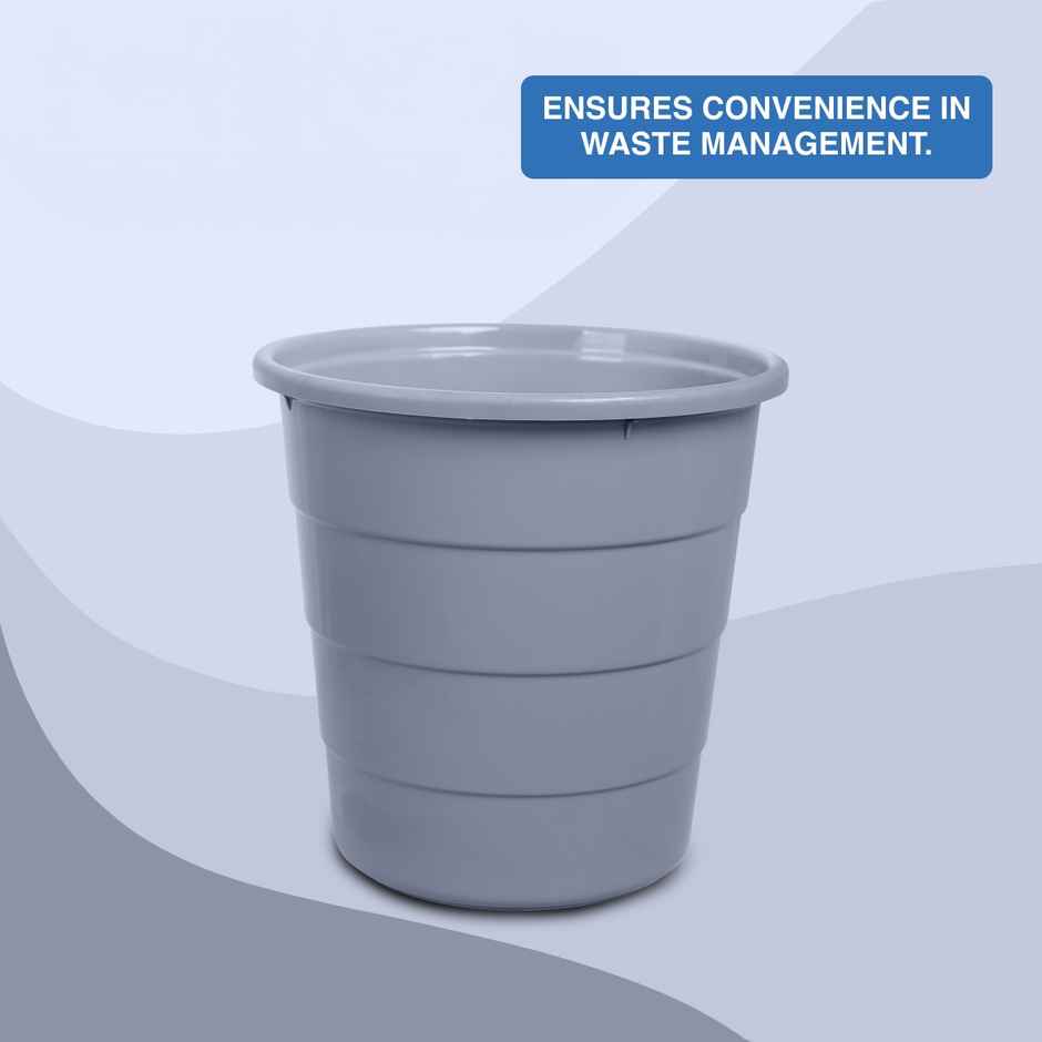 BAY6 Waste Paper Bin 8.5 L - Grey