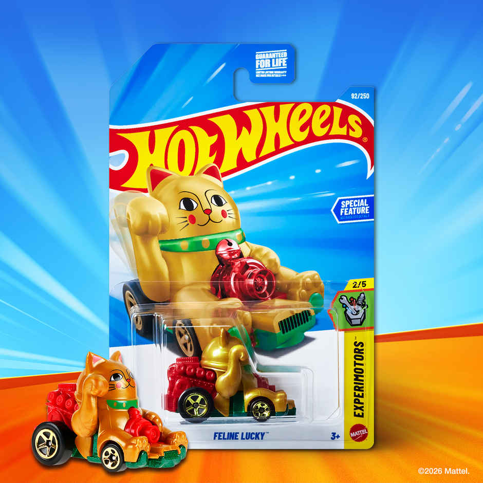 Hot Wheels Worldwide Basic Car HW FELINE LUCKY Toy Car for Kids and Collectors