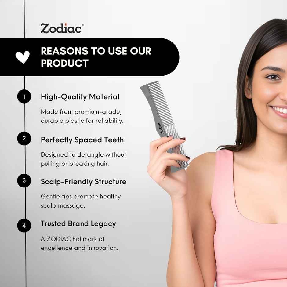 Zodiac King Comb | Grey